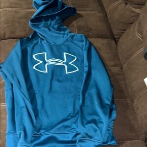 ⭐️LG⭐️Under Armour WoMen's Blue Hoodie Sweatshirt